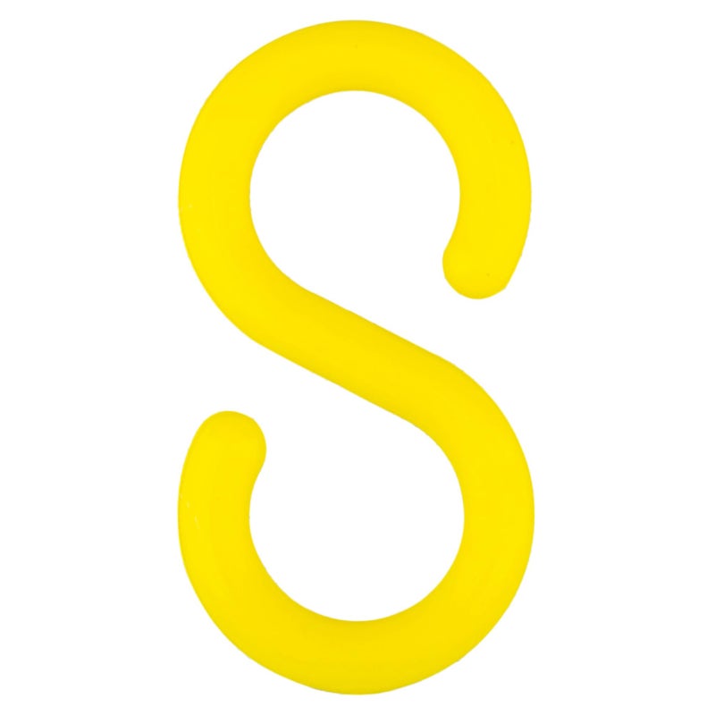 Mr. Chain S-Hook, 2-Inch, Yellow, Pack of 25 (50302-25)